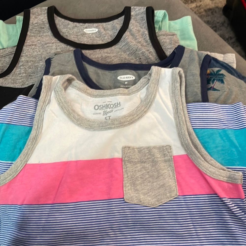 Lot of boys summer shirts- toddler 5T